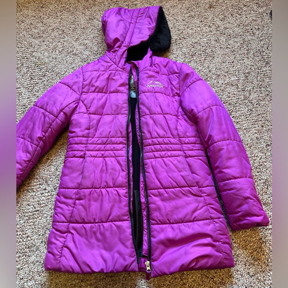 Mountain Xpedition Winter Coat Puff Jacket Girls Long Sleeve Hoodie Lightweight